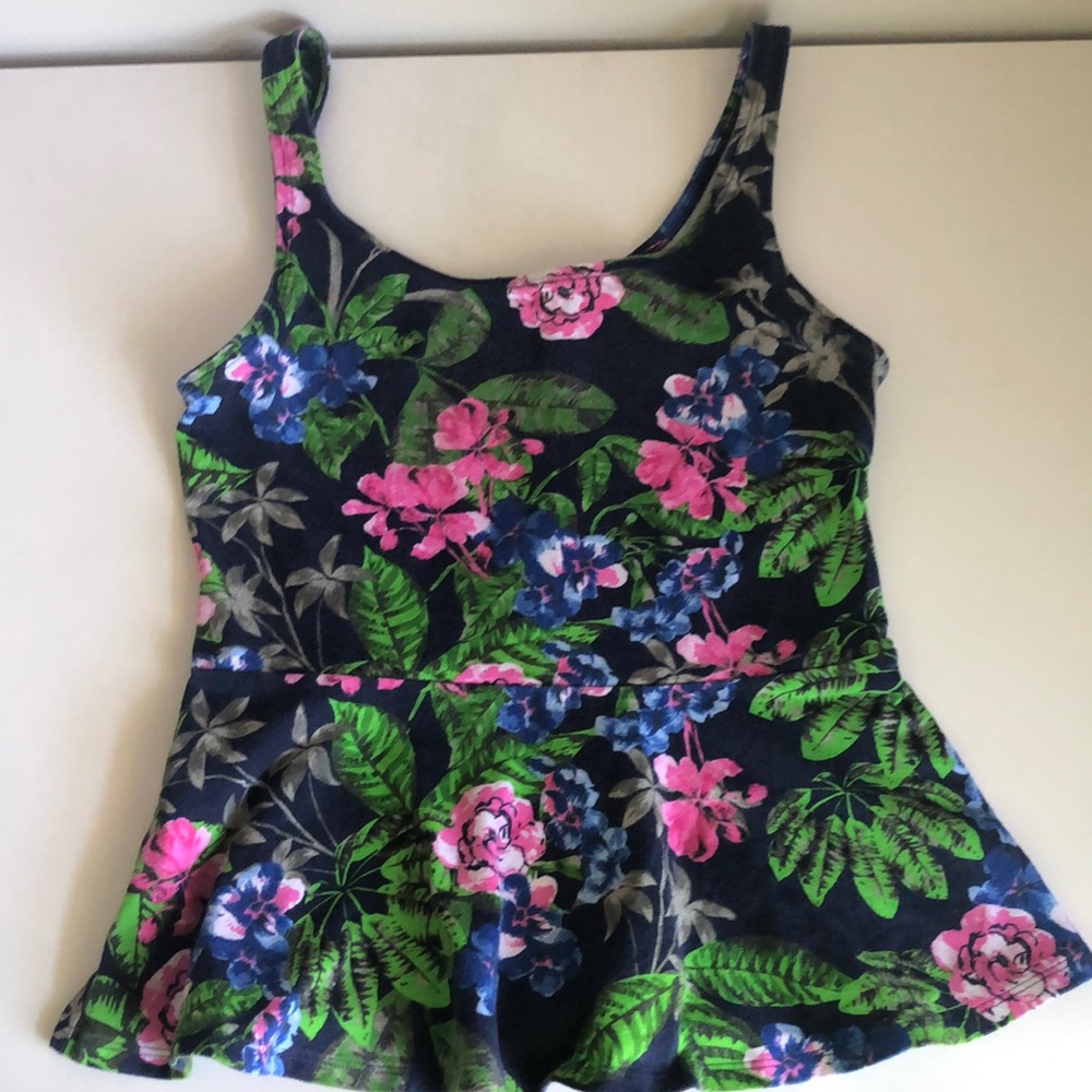 Express Peplum Floral Top